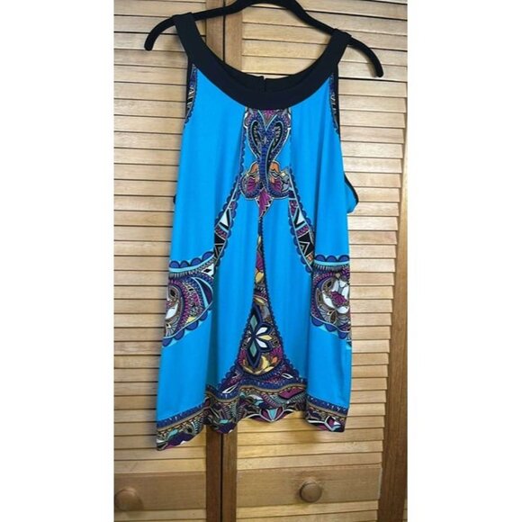 Nicole by Nicole Miller Sleeveless Halter Like Top MCM Vibes in XL - Picture 3 of 11